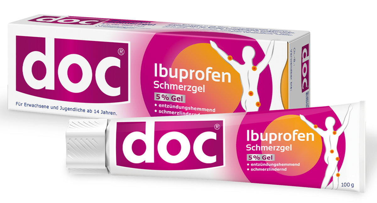 Packshot des doc® Ibuprofen Schmerzgels